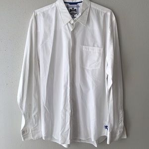 Men’s Express Dress Shirt white Button Down XL